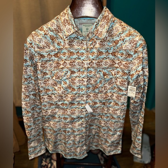 Panhandle Women Medium Long Sleeve Pearl Snap - Picture 1 of 5